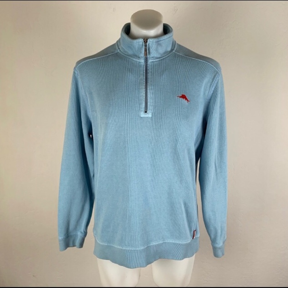 Tommy Bahama Relax Baby Blue Half-Zip Pullover